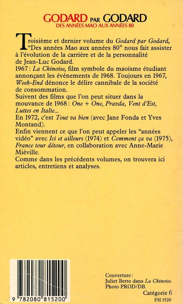 『GODARD PAR GODARD DES ANNÉES MAO AUX ANNÉES 80』 3