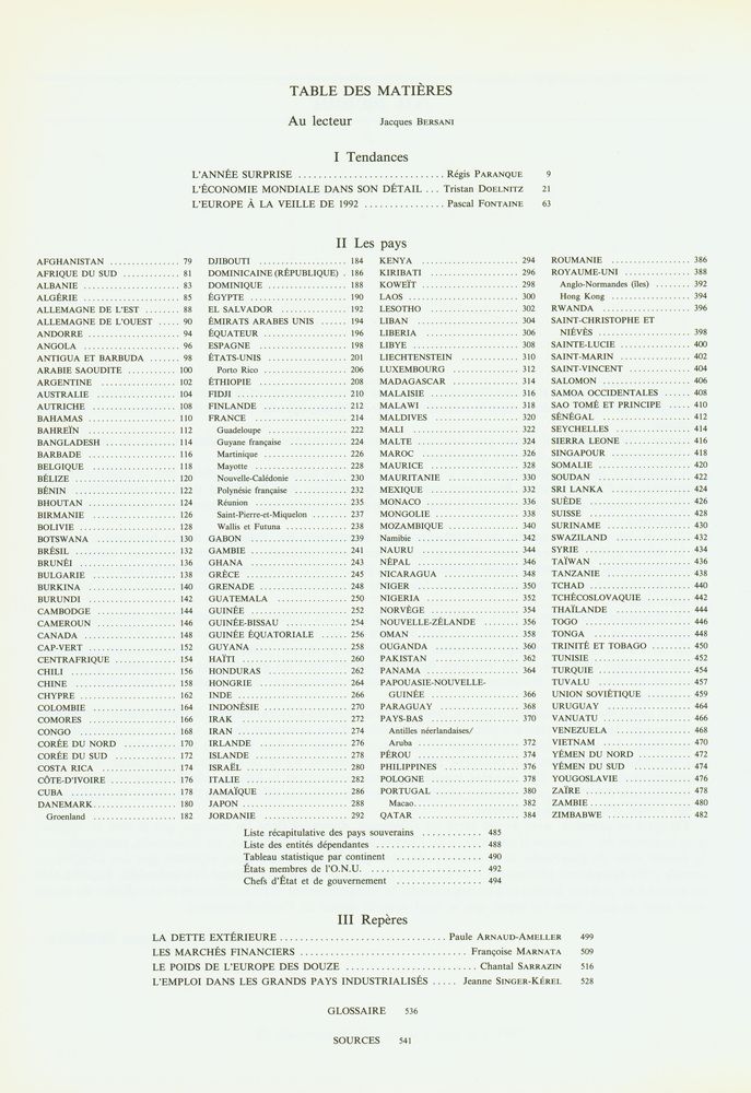『ENCYCLOPÆDIA UNIVERSALIS : SYMPOSIUM LES CHIFFRES DU MONDE 1989』 2