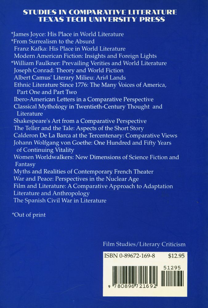 『Studies in comparative literature no. 19 - Film and literature : a comparative approach to adaptation』 4