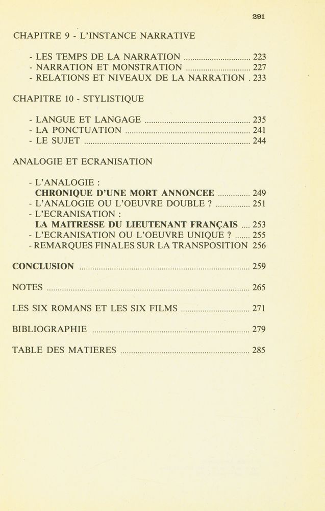 『L'ADAPTATION DU ROMAN AU FILM』 6