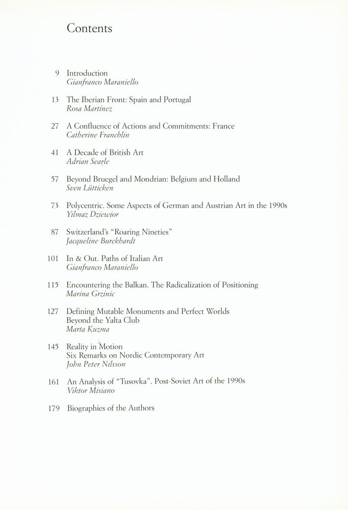 『Art in Europe : 1990 - 2000』 2
