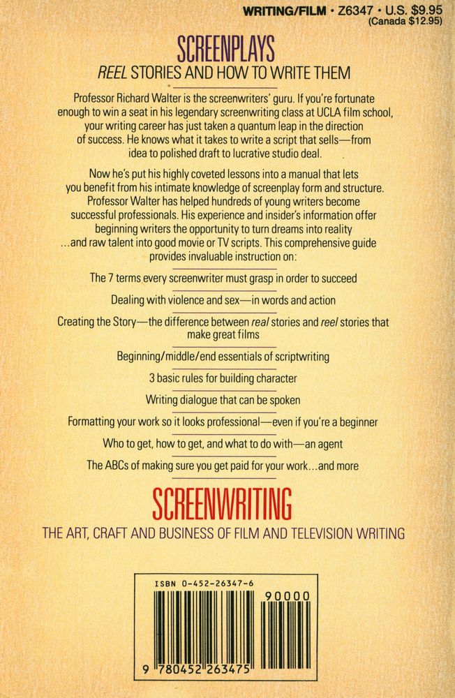 『Screenwriting : the art, craft, and business of film and television writing』 4
