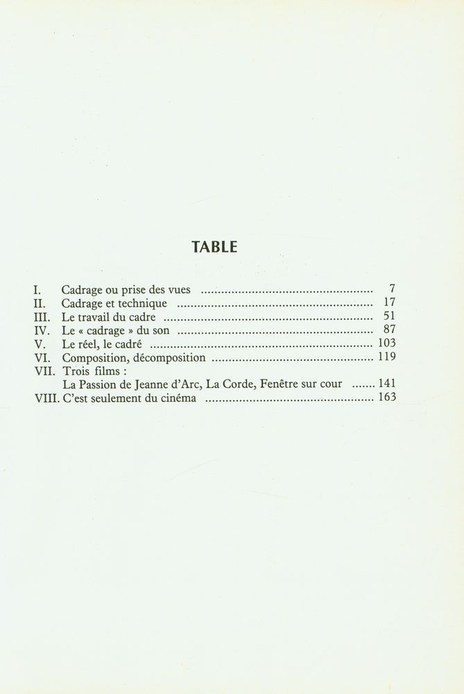 『LE CADRAGE AU CINEMA: L'OEIL A LA CAMERA』 2
