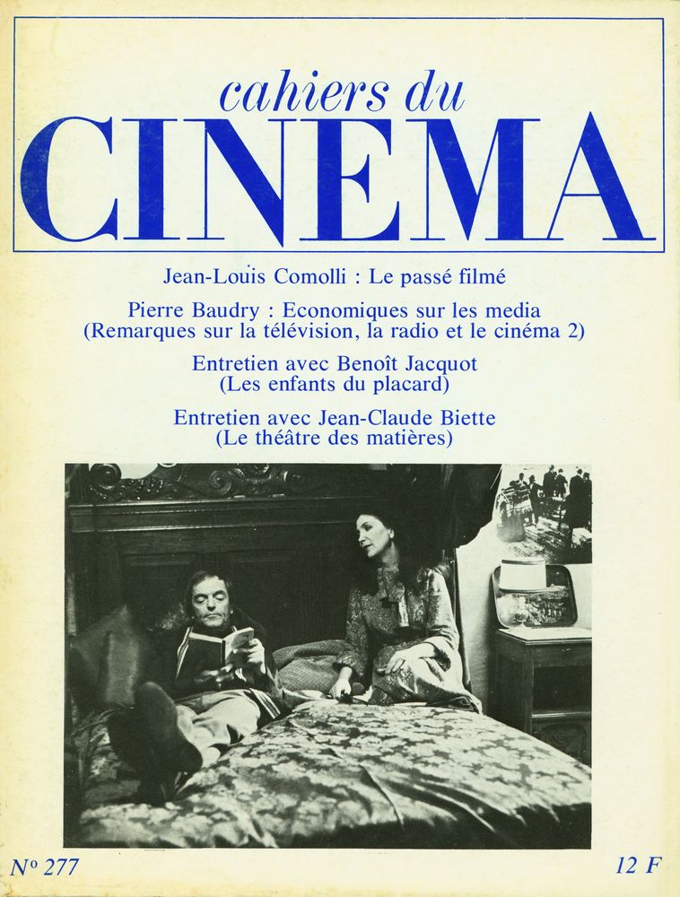 『CAHIERS DU CINEMA』 N° 277 1