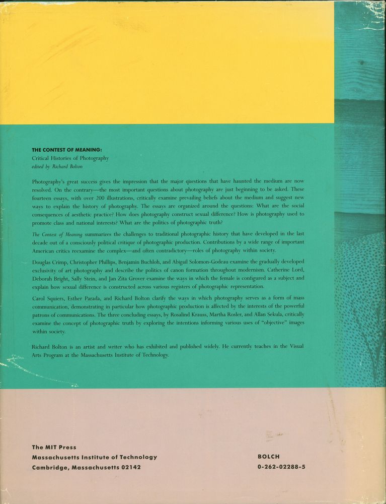 『The Contest of meaning : critical histories of photography』 4
