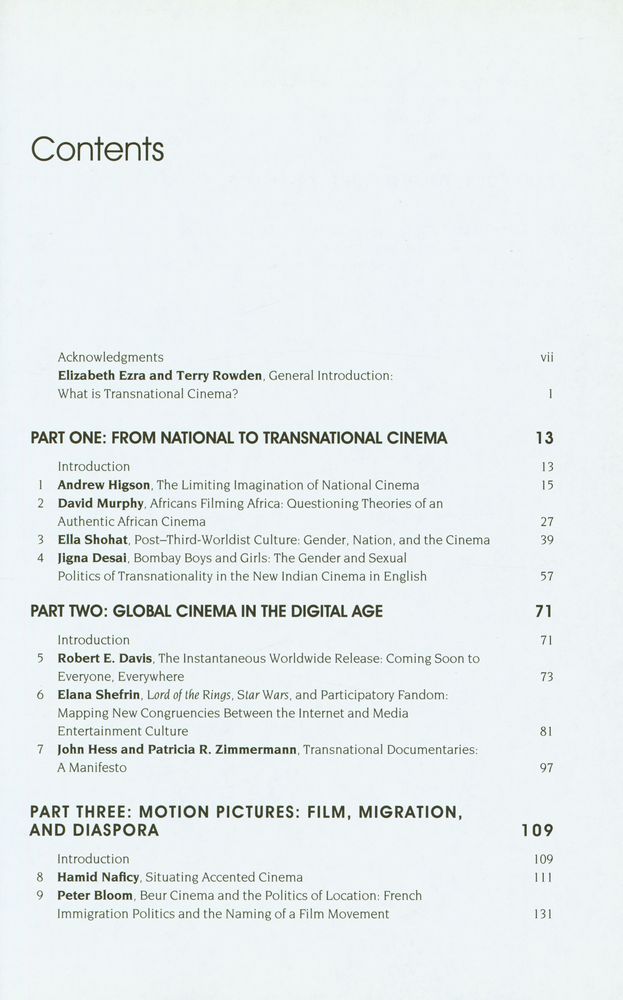 『Transnational cinema : the film reader』 2