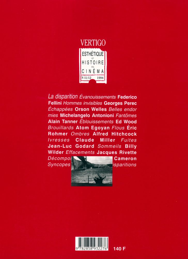 『Vertigo : La Disparition』  n° 11/12 1994 4