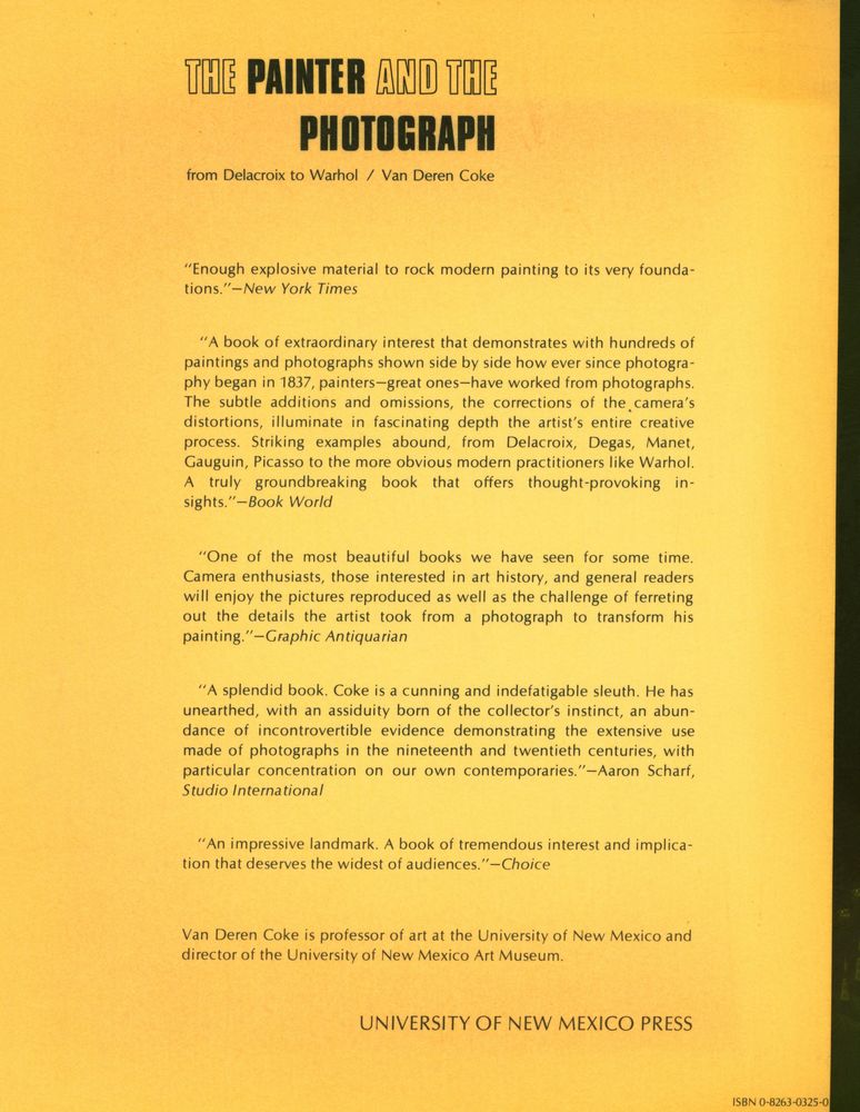 『THE PAINTER AND THE PHOTOGRAPH : from Delacroix to Warhol』 3