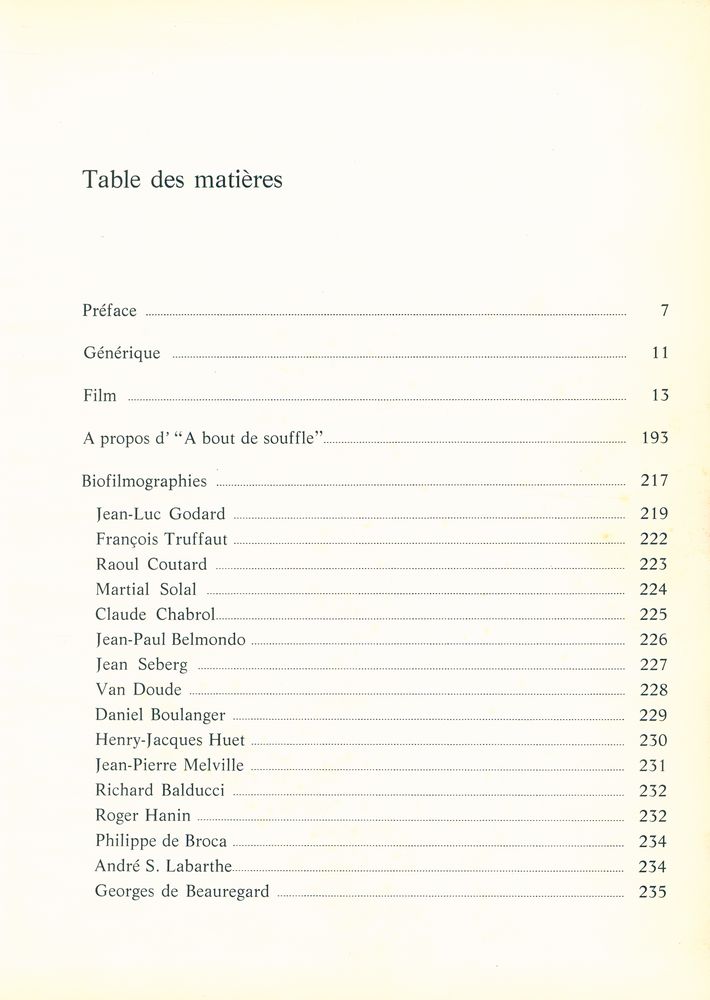 『Bibliothèque des classiques du cinèma 5 : ABOUT DE SOUFFLE』 2