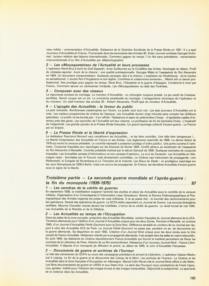 『CINÉ ACTUALITÉS : HISTOIRE DE LA PRESSE FILMÉE 1895 - 1980』 3