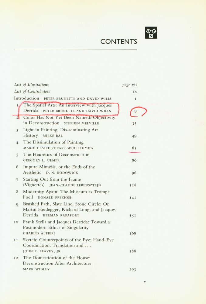 『DECONSTRUCTION AND THE VISUAL ARTS : ART, MEDIA, ARCHITECTURE』 2