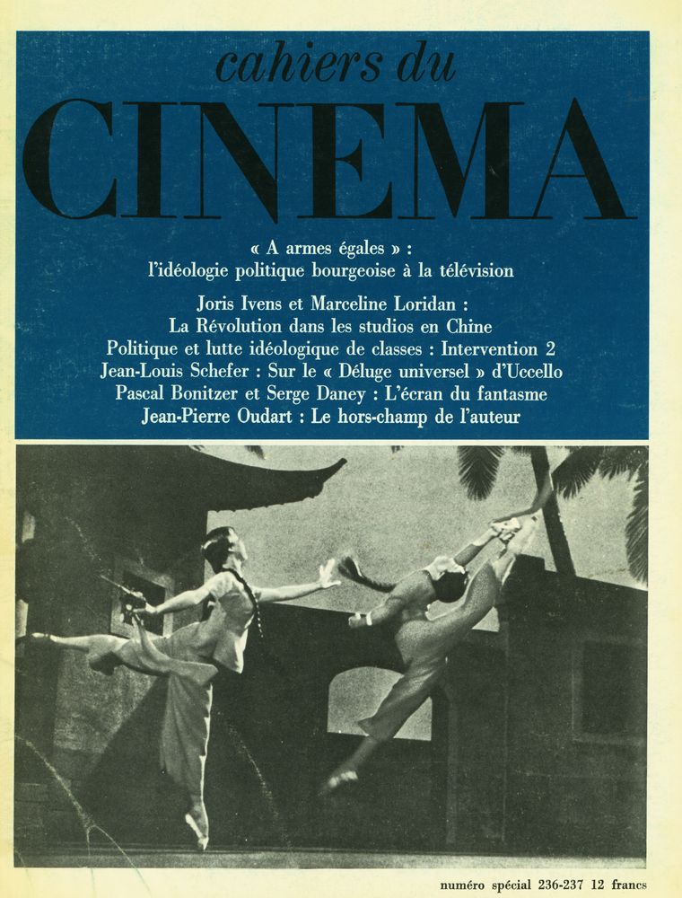 『cahiers du CINEMA』 N° 236 - 237 MARS - AVRIL 1972 1