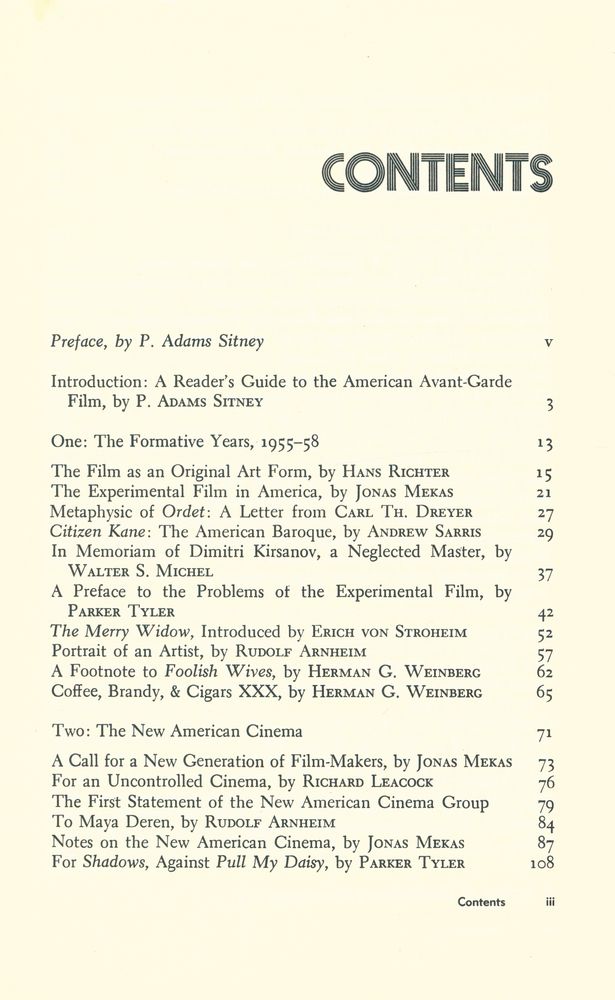 『Film Culture Reader』 2