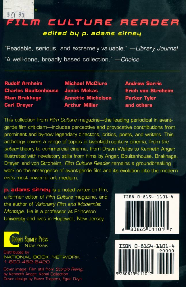 『Film Culture Reader』 4
