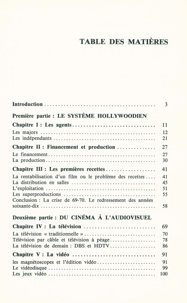 『ECONOMIE DU CINEMA AMERICAIN』 2