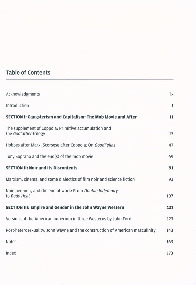 『VERSIONS OF HOLLYWOOD CRIME CINEMA : Studies in FORD, WILDER, COPPOLA, SCORSESE, and others』 2