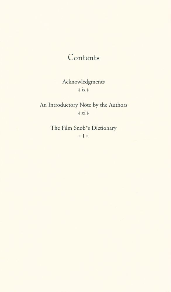 『The film snob*s dictionary : an essential lexicon of filmological knowledge』 2