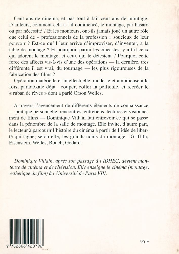 『LE MONTAGE AU CINÉMA』 3