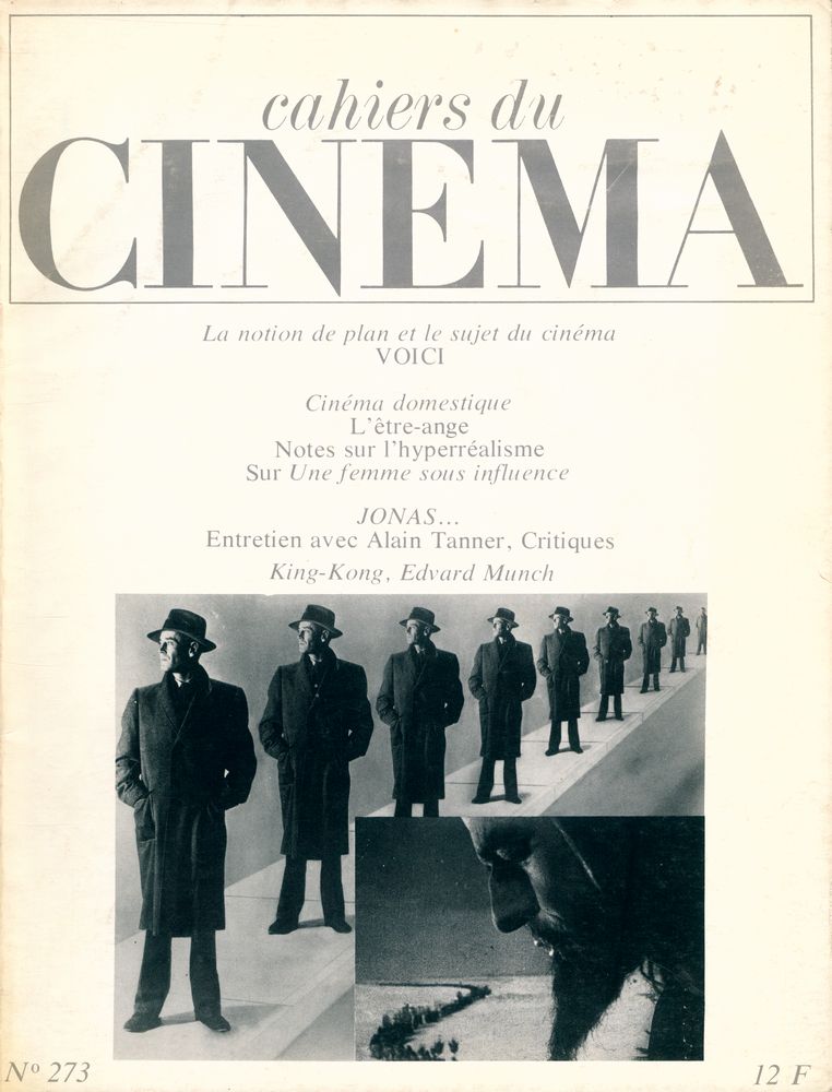 『cahiers du CINEMA』 N° 273 JANVIER - FEVRIER 1977 1