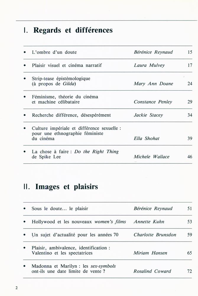 『20 ans de théories féministes sur le cinéma』 3