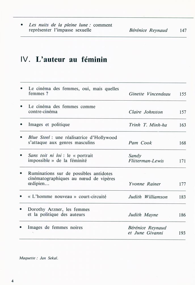 『20 ans de théories féministes sur le cinéma』 5