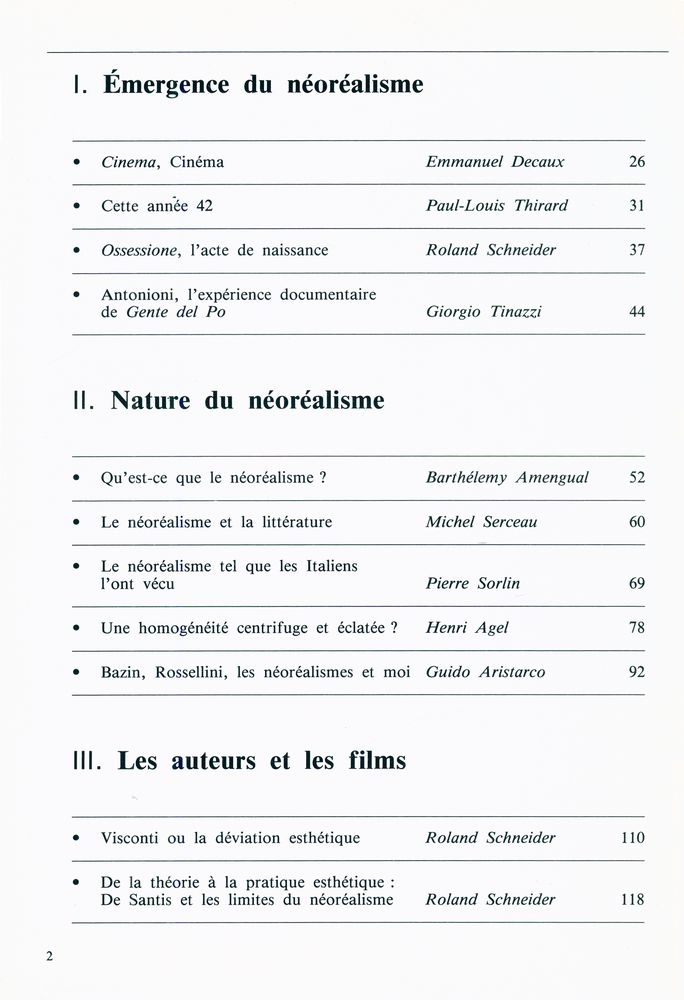 『le néoréalisme italien』  3