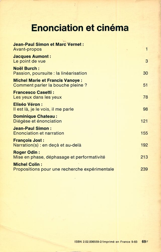 『COMMUNICATIONS』 38, 1983 3