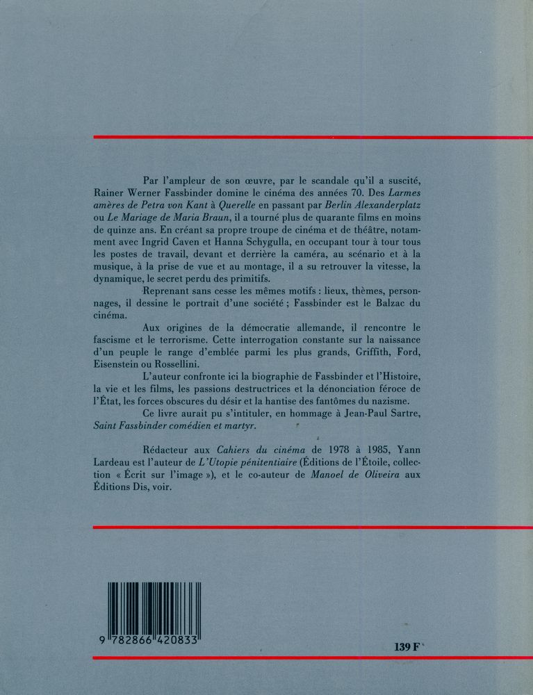『Rainer Werner FASSBINDER』 5