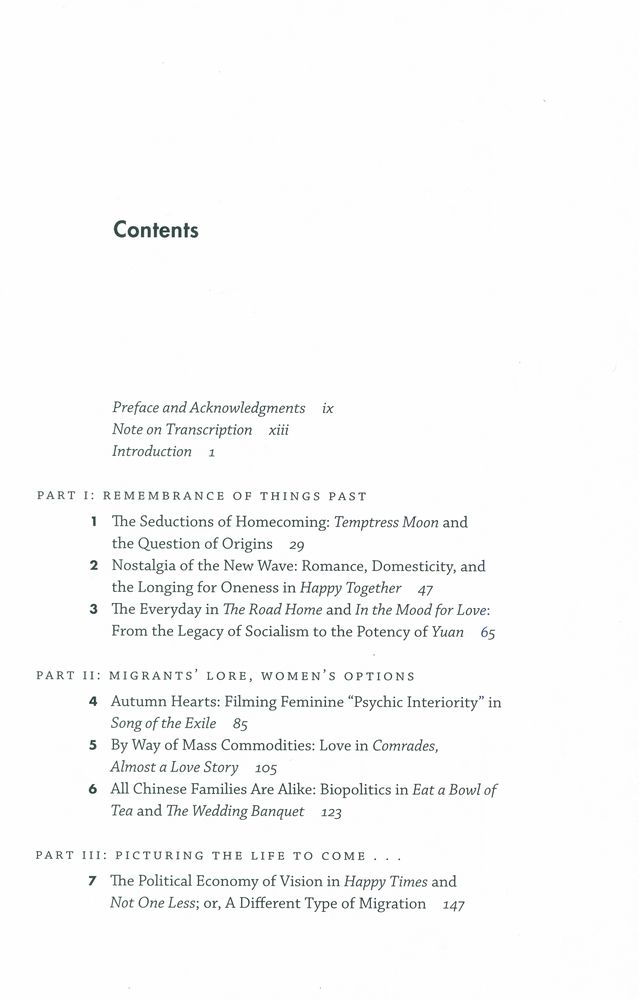 『Sentimental fabulations, contemporary Chinese films : attachment in the age of global visibility』 2