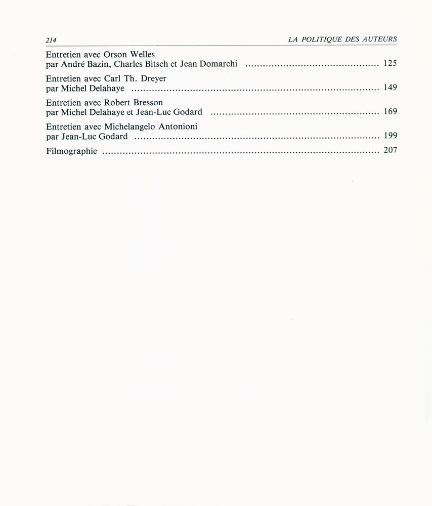 『LA POLITIQUE DES AUTEURS』 3