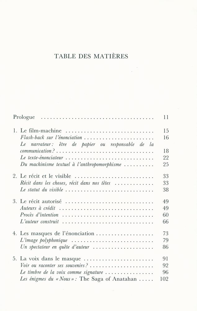『UN MONDE À NOTRE IMAGE : ÉNONCIATION, CINÉMA, TÉLÉVISION』 2