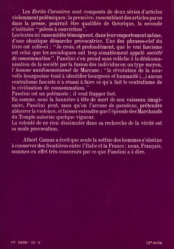 『écrits corsaires』 3