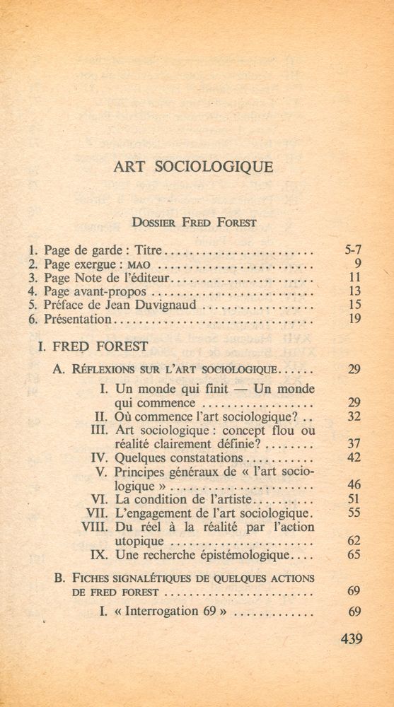 『Art sociologoque Vidéo』 2