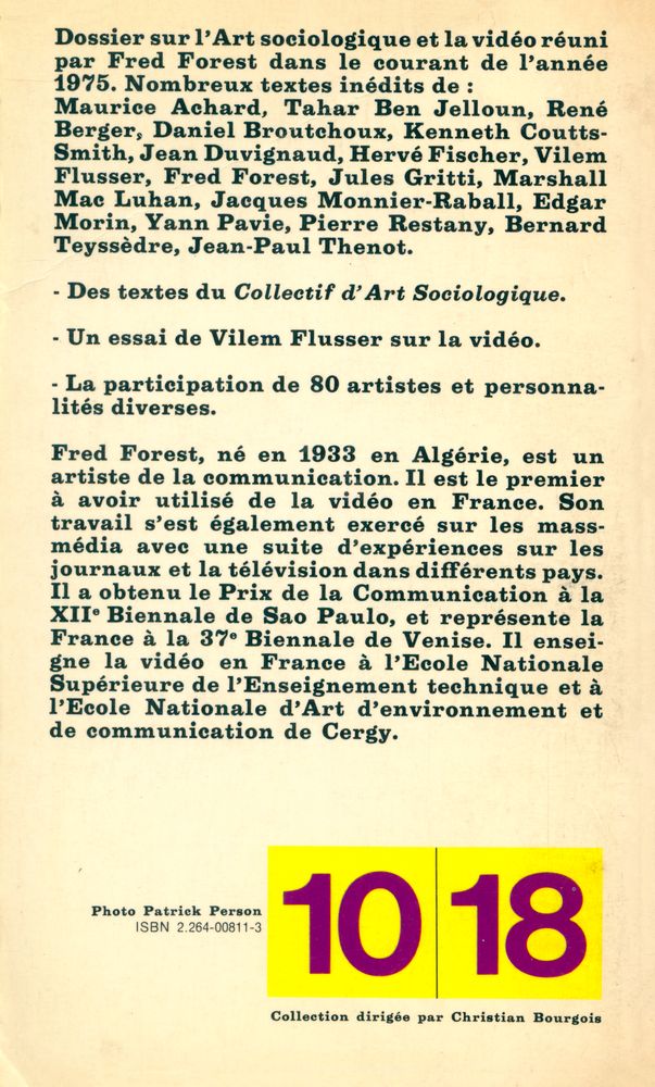 『Art sociologoque Vidéo』 6