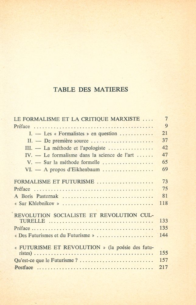 『LE FORMALISME ET LE FUTURISME RUSSES DEVANT LE MARXISME』 2