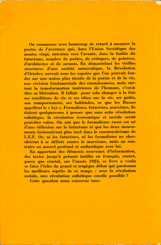 『LE FORMALISME ET LE FUTURISME RUSSES DEVANT LE MARXISME』 3