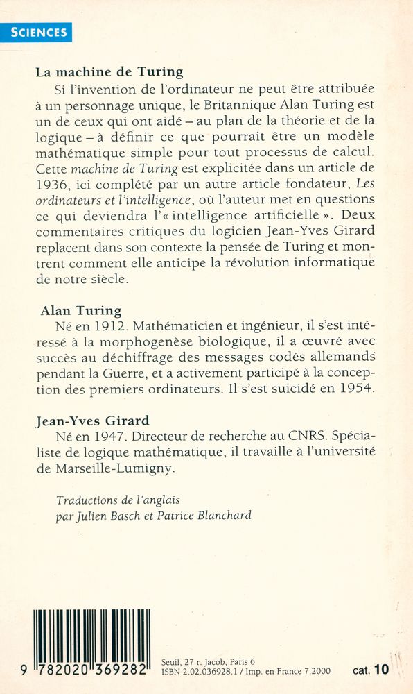 『La machine de Turing』 4
