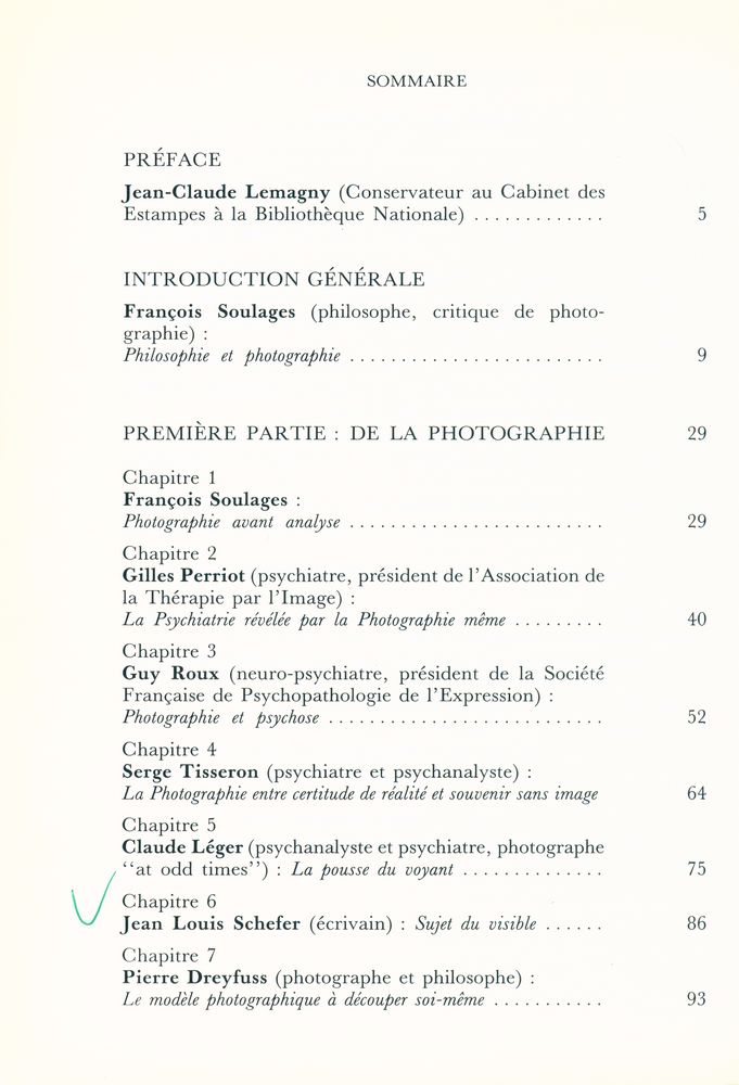 『Photographie et inconscient』 2