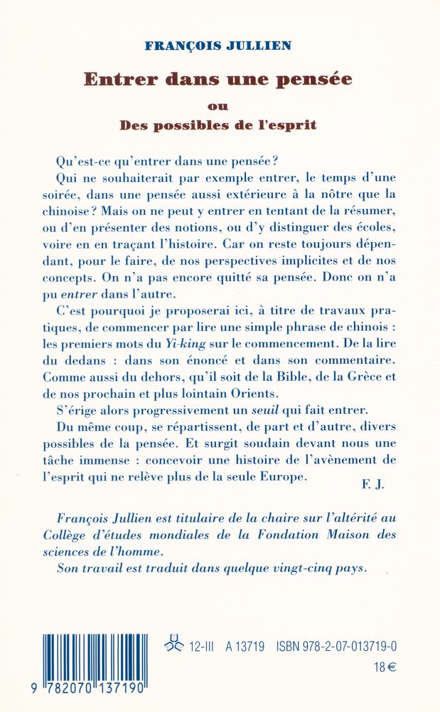 『Entrer dans une pensée ou Des possibles de l'esprit』 3
