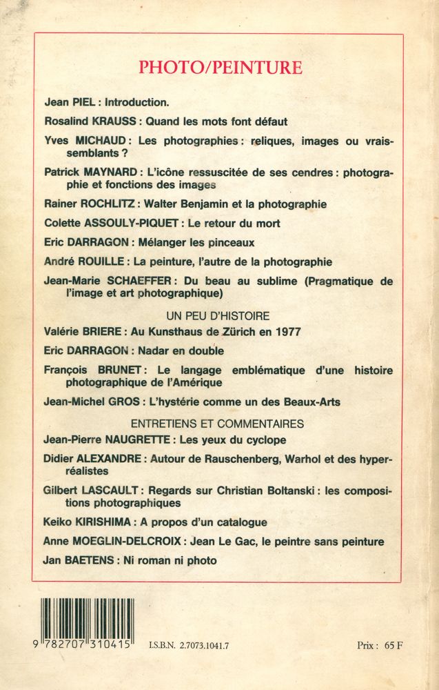 『CRITIQUE Revue générale des publications française et étrangères』 AOÛT - SEPTEMBRE 1985, TOME XLI. Nº 459 - 460 4