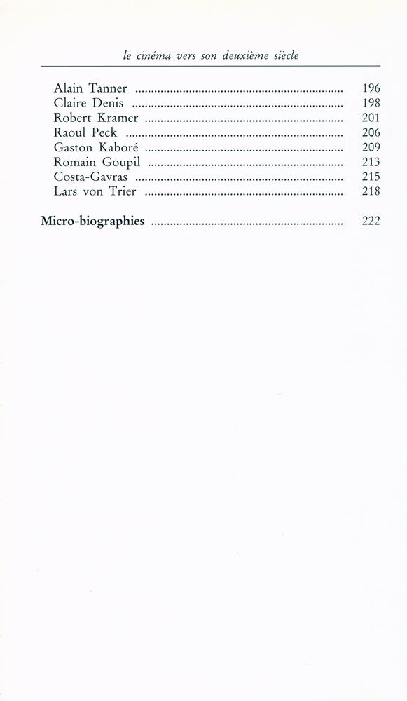 『Le cinéma vers son deuxième siècle : Colloque international 20 et 21 mars 1995, Odéon - Théâtre de l'Europe』 5