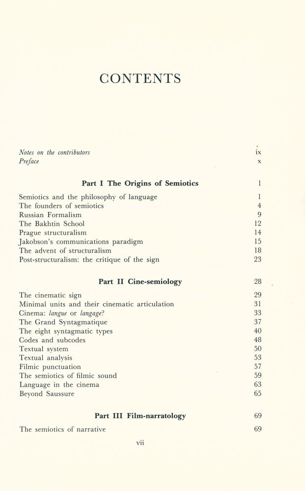 『NEW VOCABULARIES IN FILM SEMIOTICS : Structuralism, post - structuralism, and beyond』 2