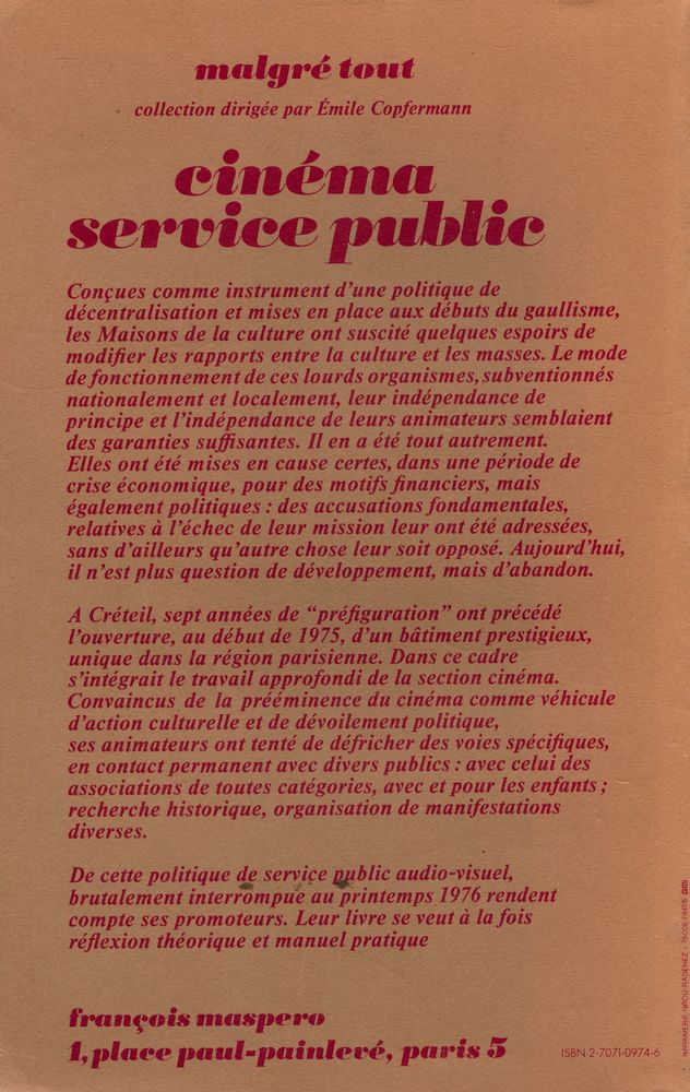 『Cinéma, service public : Créteil 68 - 76』 3