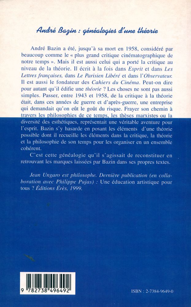『André Bazin : généalogies d'une théorie』 3