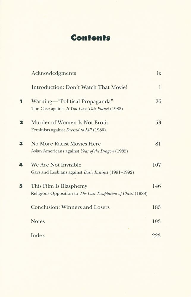 『The new censors : movies and the culture wars』 2
