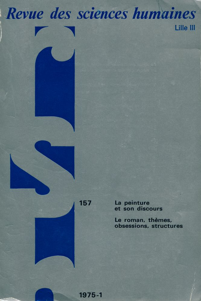『Revue des sciences humaines』 1