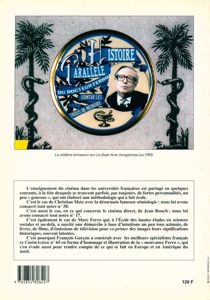 『CinémAction 65 - cinéma et histoire : autour de Marc Ferro』  6