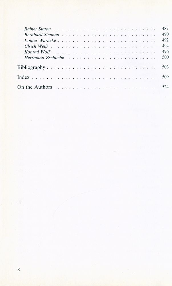 『Cinema in the Federal Republic of Germany : The New German Film, Origins and Present Situation』 5