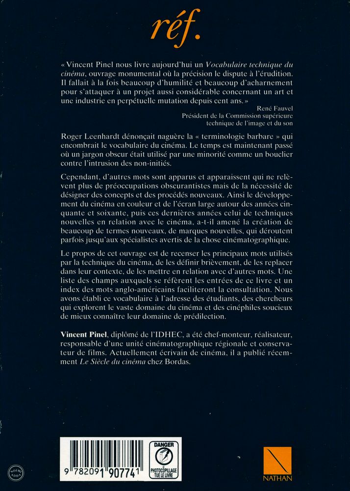 『Vocabulaire technique du cinéma』 3