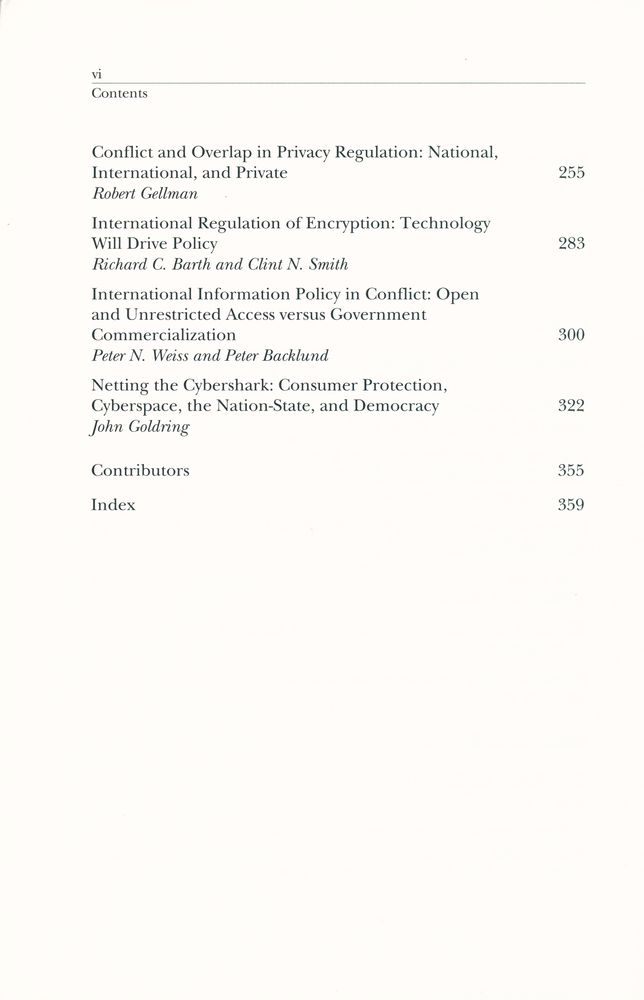 『Borders in Cyberspace : Information Policy and the Global Information Infrastructure』 3